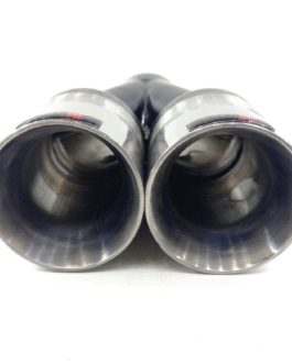 F1X Double Chrome Exhaust Tip 76mm