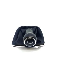 VW Polo 6 Black 5 Speed Gearknob and Leather Boot